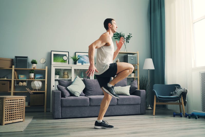 a man doing some exercise